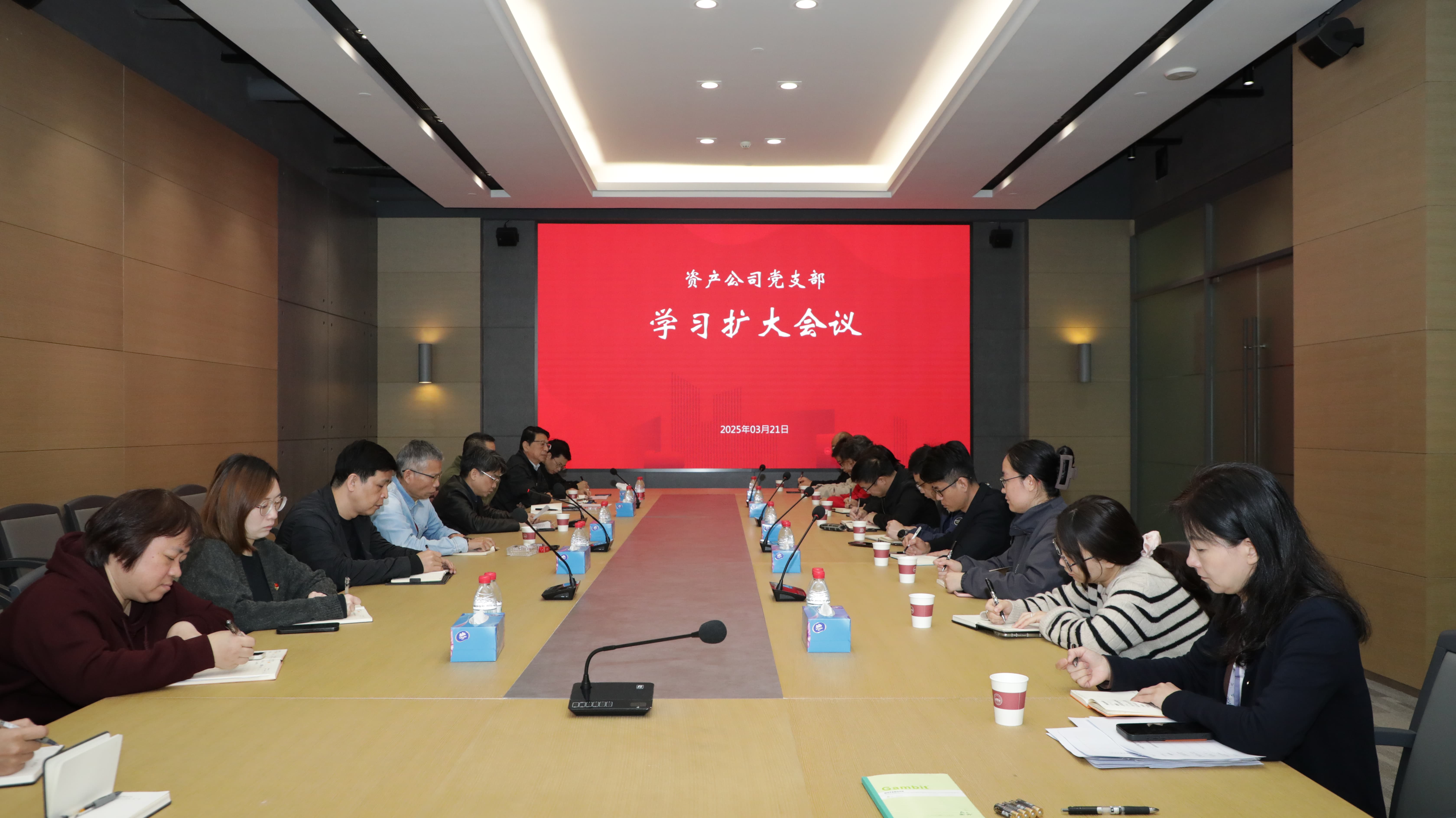 资产公司党支部召开理论学习扩大会议学习习近平总书记在全国两会上的重要讲话精神和全国两会精神(图1)